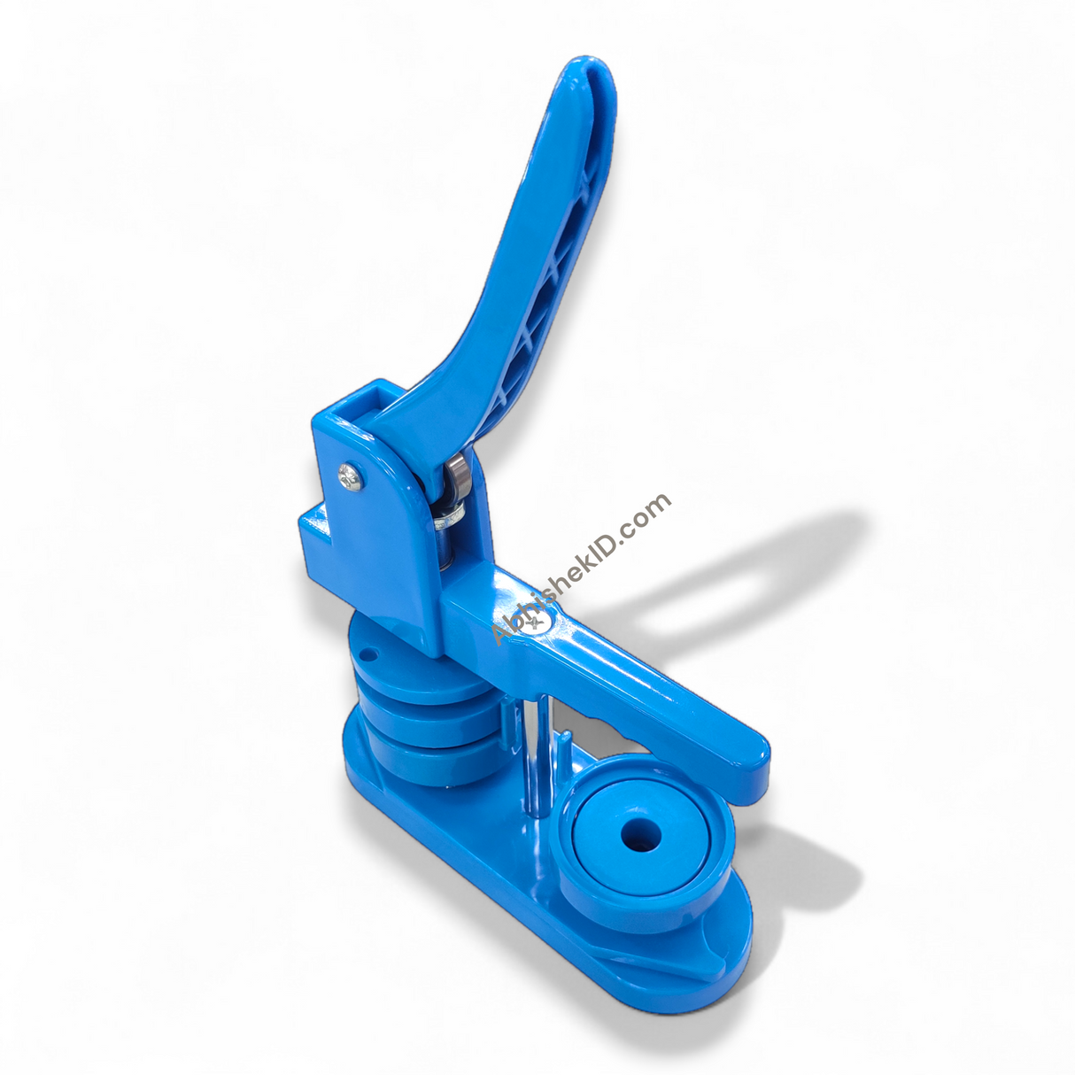 58mm బటన్ బ్యాడ్జ్ మేకర్ మెషిన్ - సర్కిల్ కట్టర్ &amp; బటన్ భాగాలతో DIY ప్లాస్టిక్ పిన్ ప్రెస్