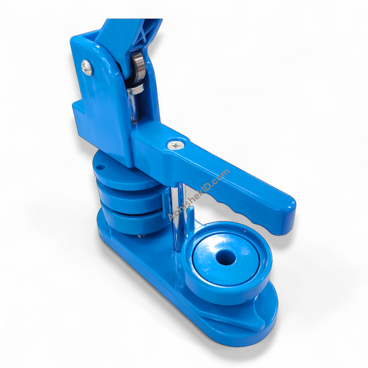 58mm బటన్ బ్యాడ్జ్ మేకర్ మెషిన్ - సర్కిల్ కట్టర్ &amp; బటన్ భాగాలతో DIY ప్లాస్టిక్ పిన్ ప్రెస్