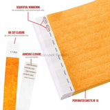 Paper Wristband Orange 04