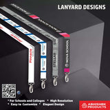 Abstract ID card lanyard design