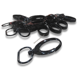 Premium Black 20mm Fish Hook for ID Card Lanyards, metal swivel clasp for badge holders and name tags.
