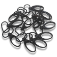 Premium Black 20mm Fish Hook metal swivel clips for ID card lanyards and badge holders.