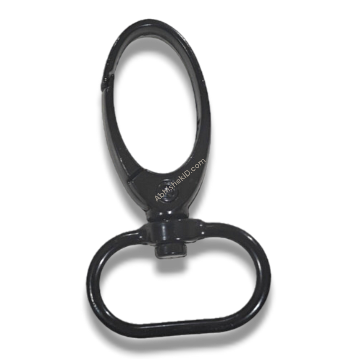 Premium black metal 20mm fish hook for ID card lanyards and swivel clip badge holders.