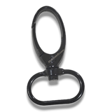 Premium black metal 20mm fish hook for ID card lanyards and swivel clip badge holders.
