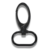 Premium Black 20mm Metal Fish Hook Swivel Clasp for ID Card Lanyards and Security Badge Holders