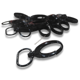 Premium Black 20mm Fish Hook metal swivel clip for ID card lanyards and badge holder attachments.