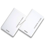 White plastic RFID Thick Cards 125kHz for Attendance and Access Control with pre-punched slot.