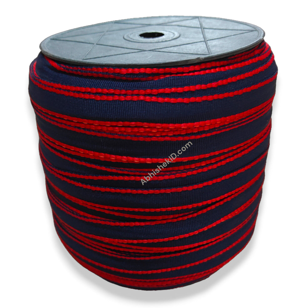 Red/Blue Dual Colour Flat Lanyard Roll for ID Card Tags