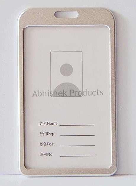 SILVER METAL ID CARD HOLDER Aluminium ID CARD BADGE TAG HOLDER (2)