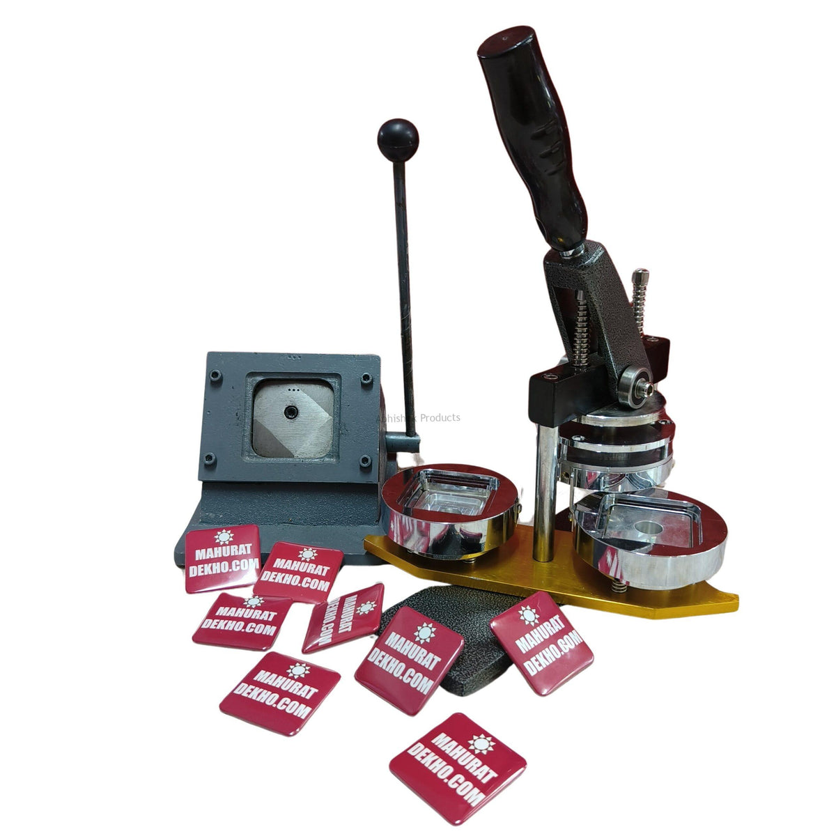 Square Button Badge Setup | Square Button Badge Machine + Die Cutter ...