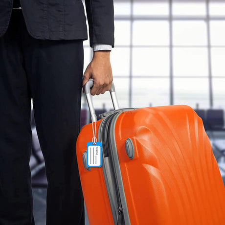 Silicone luggage loop, luggage tag holder,