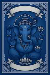 Ganesh Mandal ID Card Design Templates SVG (85x130mm) – Editable for CorelDRAW, Photoshop, Illustrator
