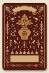 Ganesh Mandal ID Card Design Templates SVG (85x130mm) – Editable for CorelDRAW, Photoshop, Illustrator