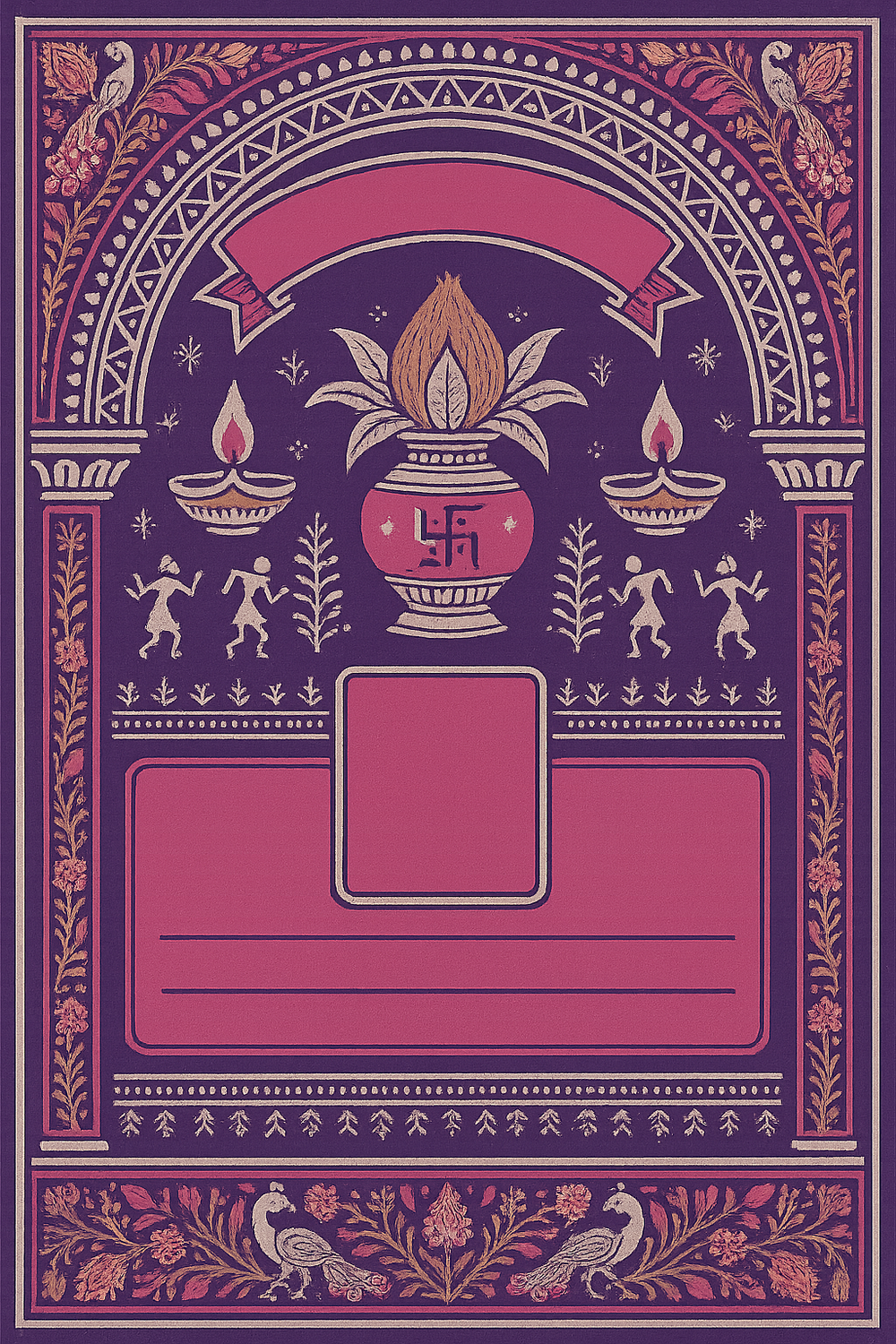 Ganesh Mandal ID Card Design Templates SVG (85x130mm) – Editable for CorelDRAW, Photoshop, Illustrator