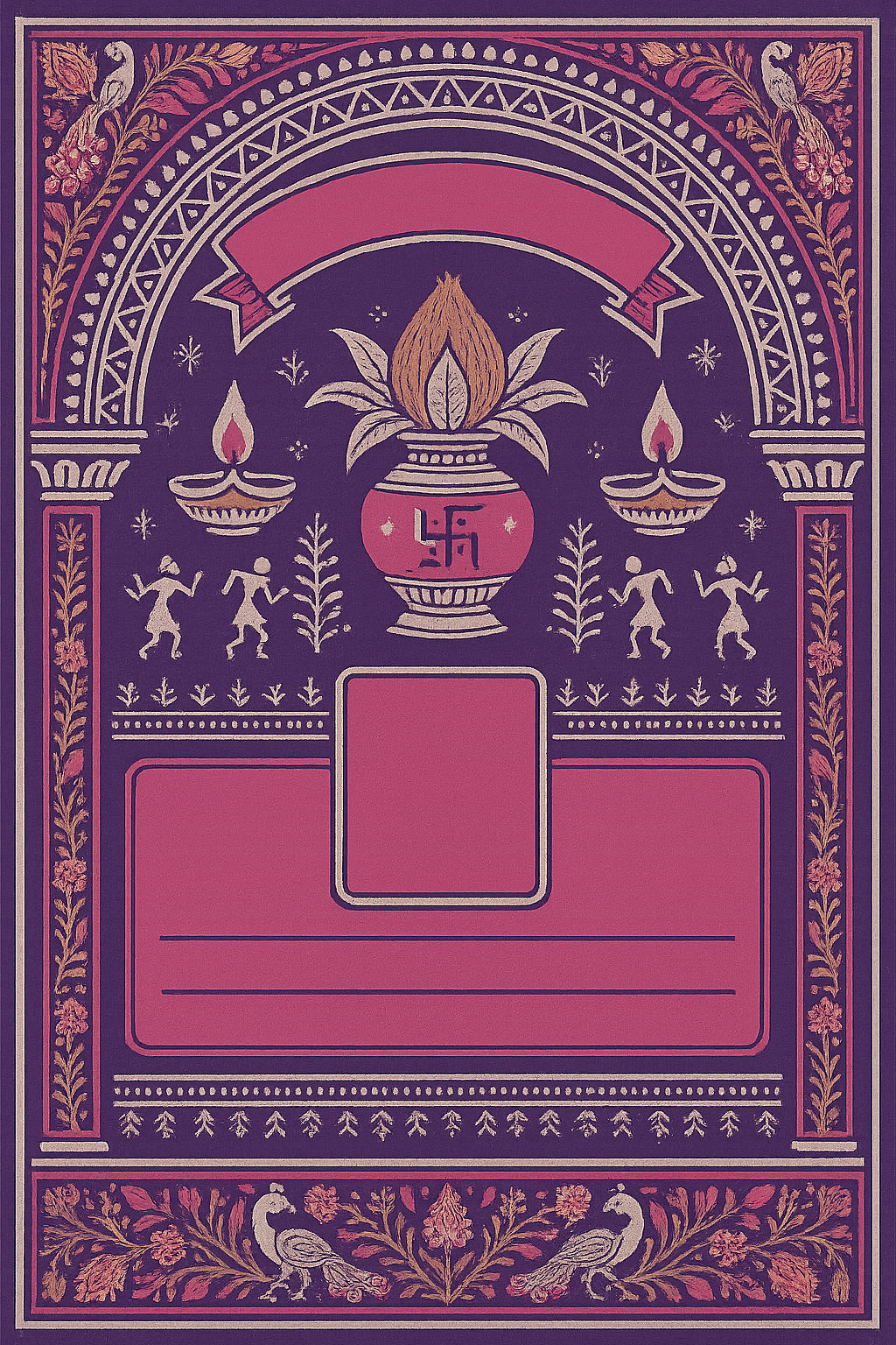 Ganesh Mandal ID Card Design Templates SVG (85x130mm) – Editable for CorelDRAW, Photoshop, Illustrator