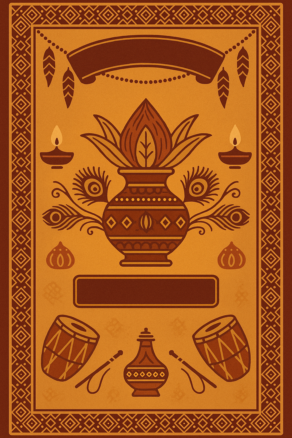 Ganesh Mandal ID Card Design Templates SVG (85x130mm) – Editable for CorelDRAW, Photoshop, Illustrator