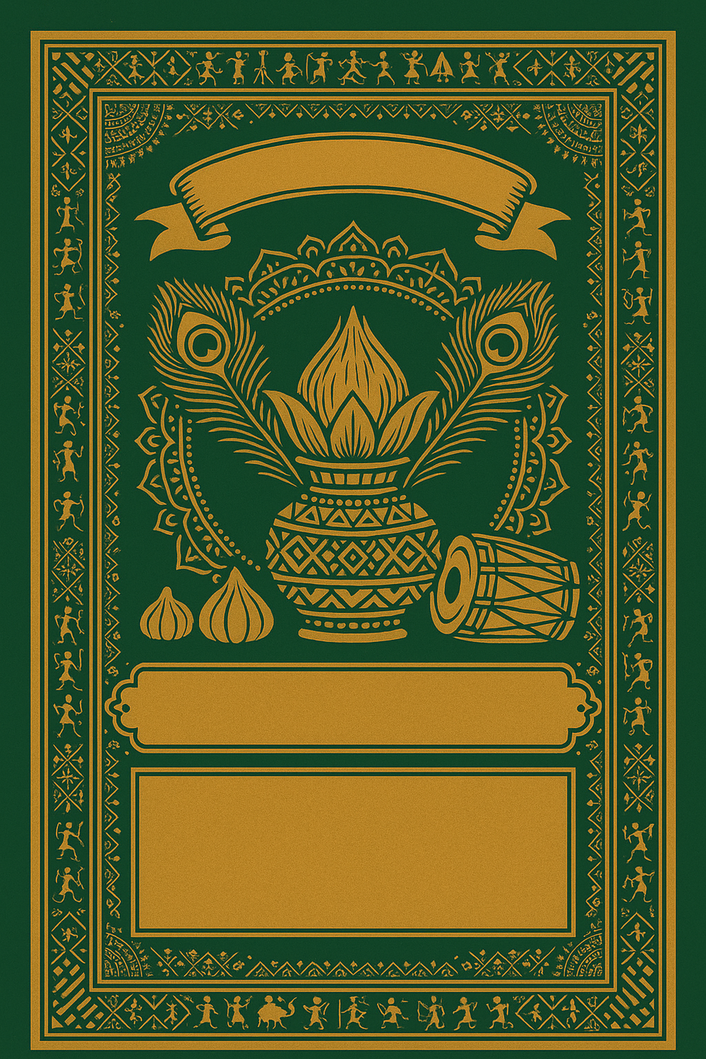 Ganesh Mandal ID Card Design Templates SVG (85x130mm) – Editable for CorelDRAW, Photoshop, Illustrator