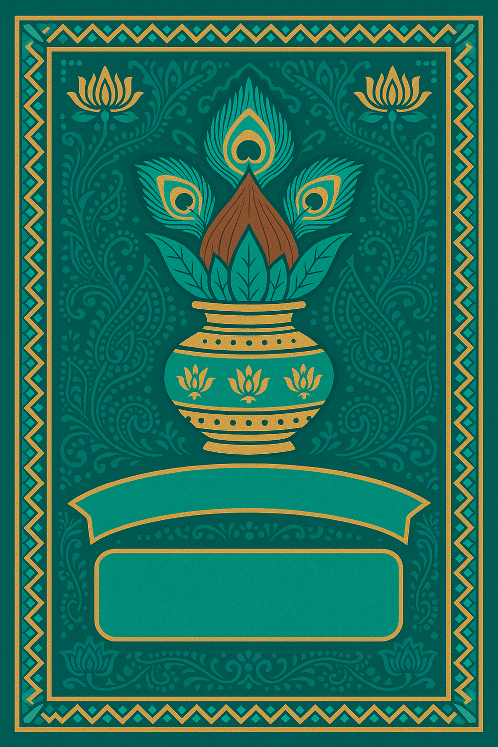 Ganesh Mandal ID Card Design Templates SVG (85x130mm) – Editable for CorelDRAW, Photoshop, Illustrator