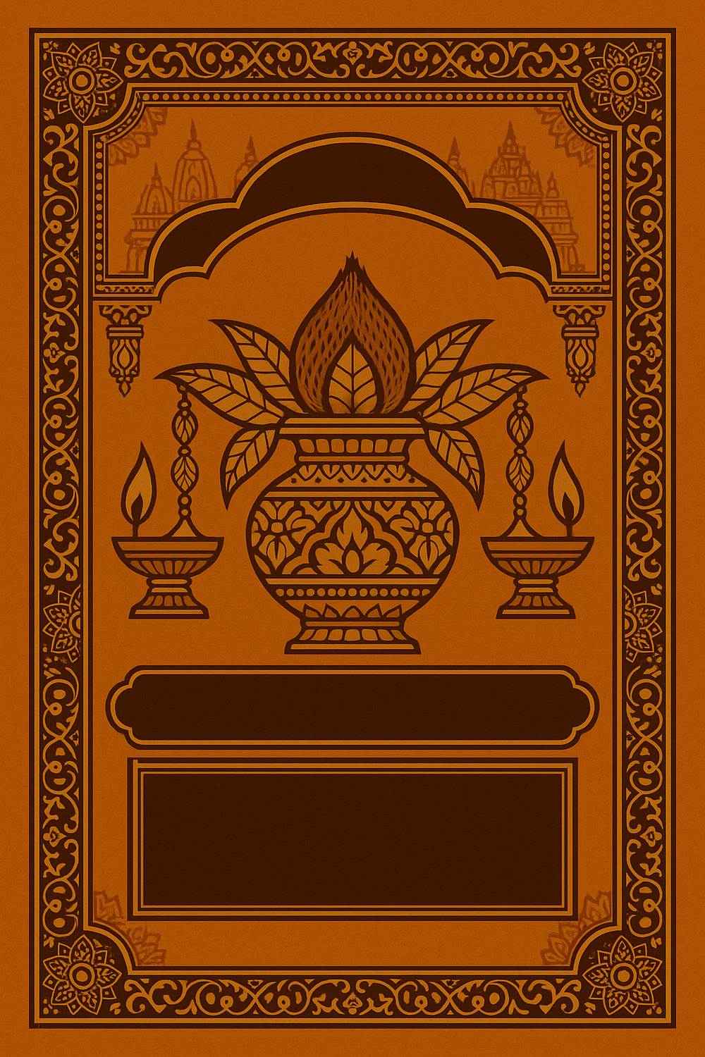 Ganesh Mandal ID Card Design Templates SVG (85x130mm) – Editable for CorelDRAW, Photoshop, Illustrator