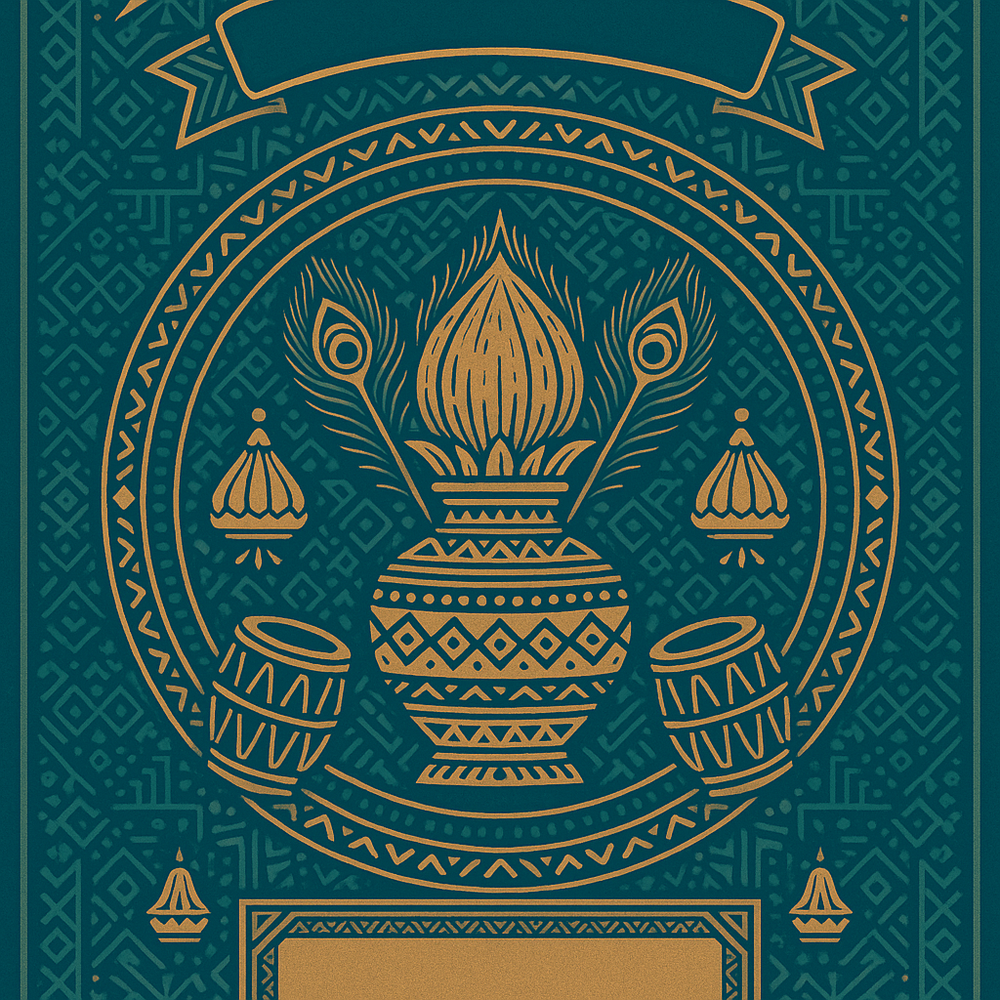 Ganesh Mandal ID Card Design Templates SVG (85x130mm) – Editable for CorelDRAW, Photoshop, Illustrator