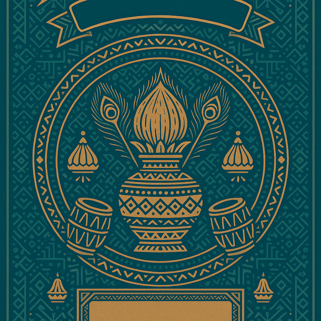 Ganesh Mandal ID Card Design Templates SVG (85x130mm) – Editable for CorelDRAW, Photoshop, Illustrator