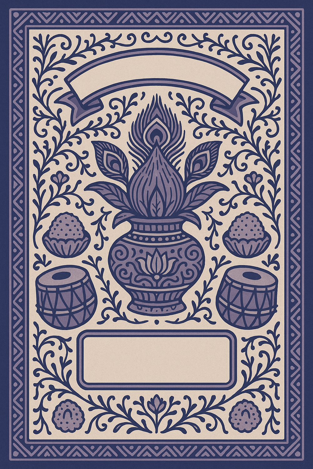 Ganesh Mandal ID Card Design Templates SVG (85x130mm) – Editable for CorelDRAW, Photoshop, Illustrator