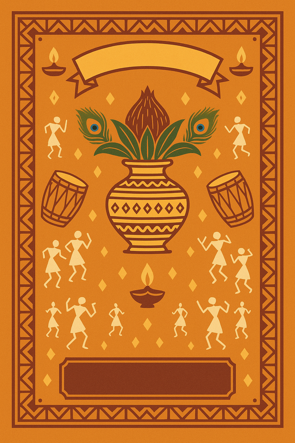 Ganesh Mandal ID Card Design Templates SVG (85x130mm) – Editable for CorelDRAW, Photoshop, Illustrator