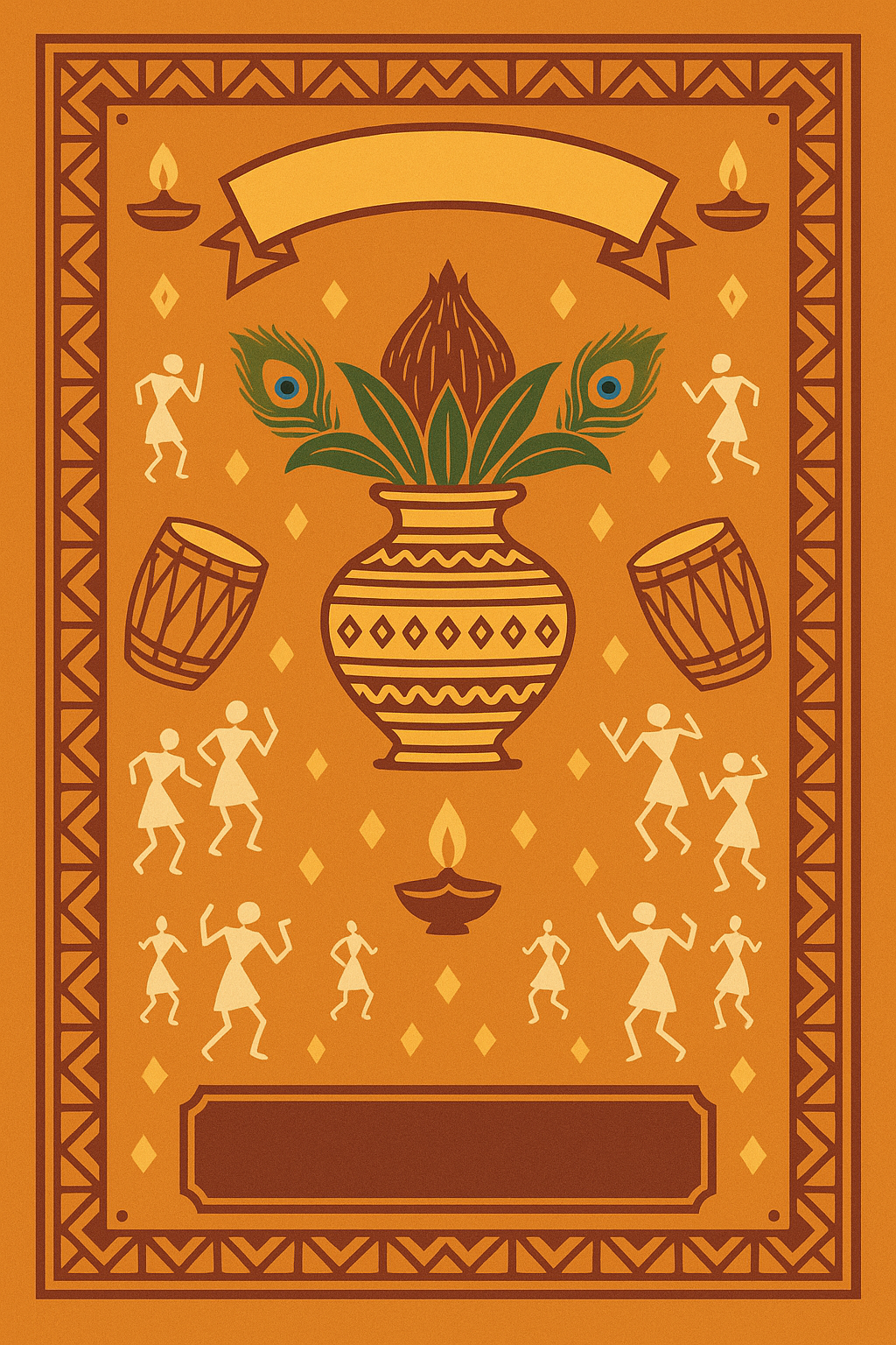 Ganesh Mandal ID Card Design Templates SVG (85x130mm) – Editable for CorelDRAW, Photoshop, Illustrator