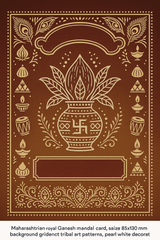 Ganesh Mandal ID Card Design Templates SVG (85x130mm) – Editable for CorelDRAW, Photoshop, Illustrator