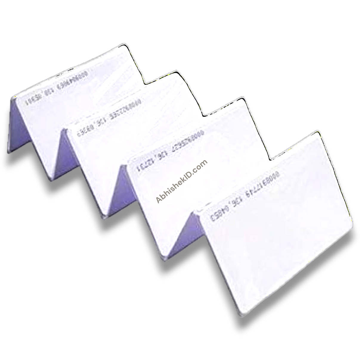White thin 125 kHz RFID proximity cards bulk stack pack of 10 AbhishekID