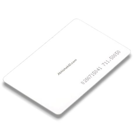 0.8mm thin RFID proximity card for door access control and time attendance