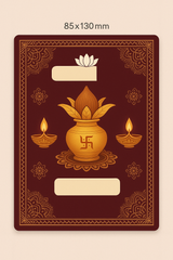 Ganesh Mandal ID Card Design Templates SVG (85x130mm) – Editable for CorelDRAW, Photoshop, Illustrator