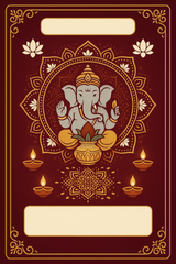 Ganesh Mandal ID Card Design Templates SVG (85x130mm) – Editable for CorelDRAW, Photoshop, Illustrator
