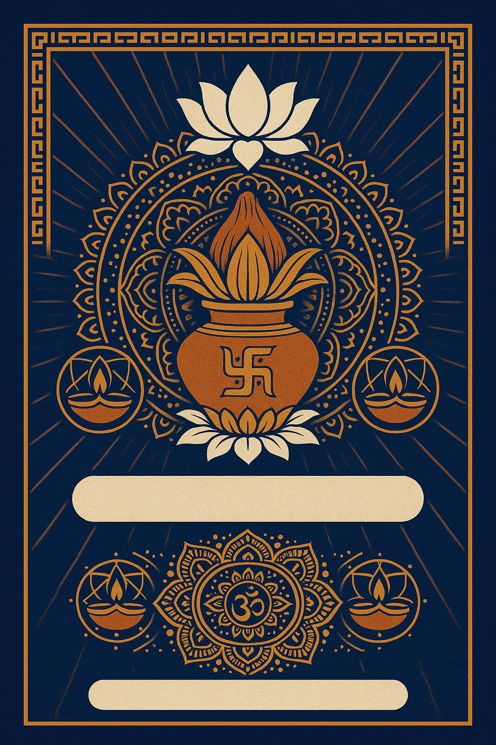 Ganesh Mandal ID Card Design Templates SVG (85x130mm) – Editable for CorelDRAW, Photoshop, Illustrator