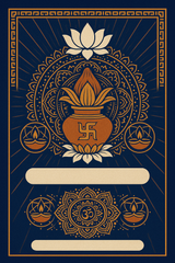 Ganesh Mandal ID Card Design Templates SVG (85x130mm) – Editable for CorelDRAW, Photoshop, Illustrator