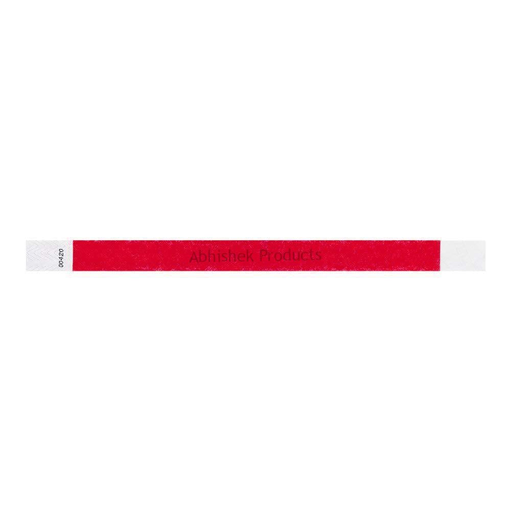 Tyvek Paper Wristband Red 04