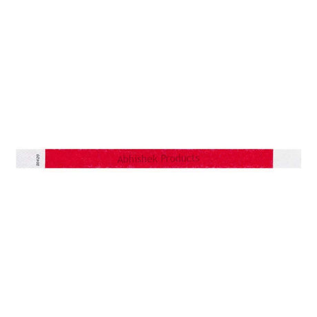 Tyvek Paper Wristband Red 04