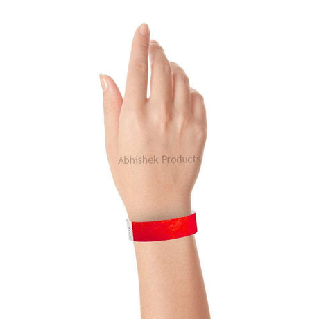 Tyvek Paper Wristband Red 05