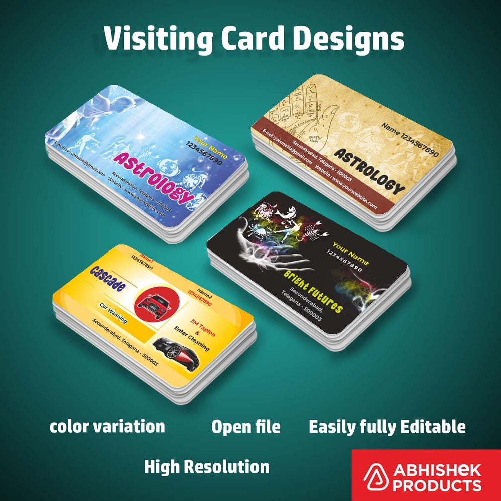 Visiting Card Design Files For Advocate, Beauty Parlour, Bank Finance, Automobiles, Astrology, Agro (13)