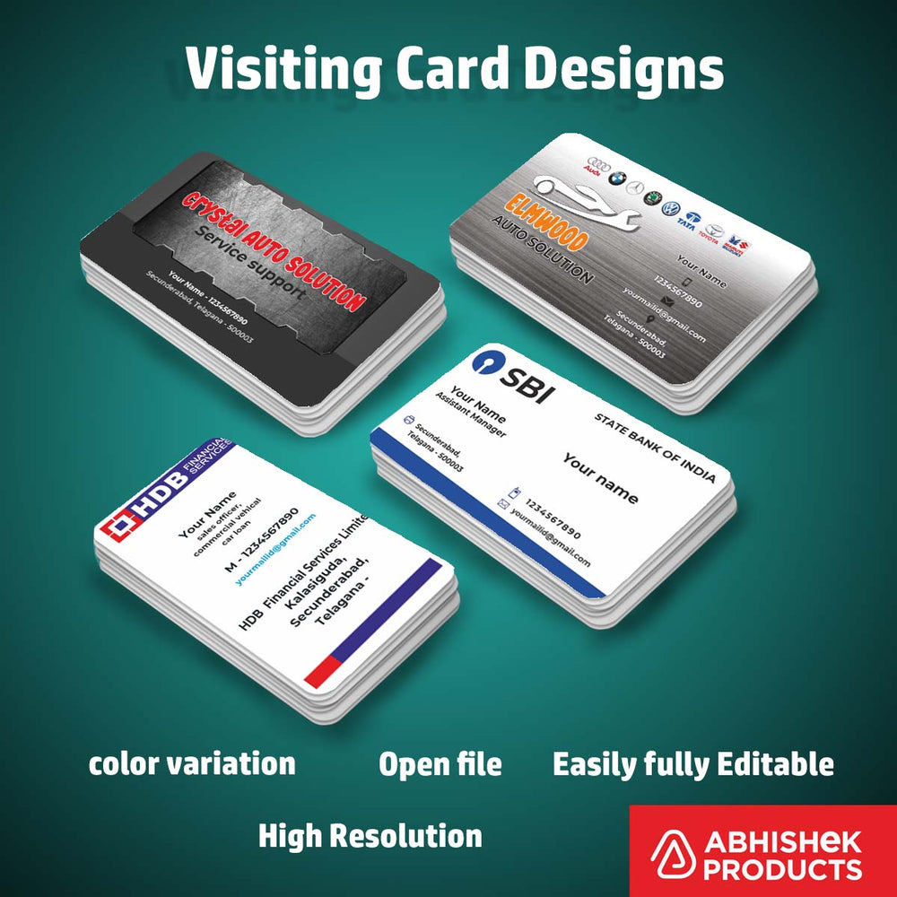 Visiting Card Design Files For Advocate, Beauty Parlour, Bank Finance, Automobiles, Astrology, Agro (19)
