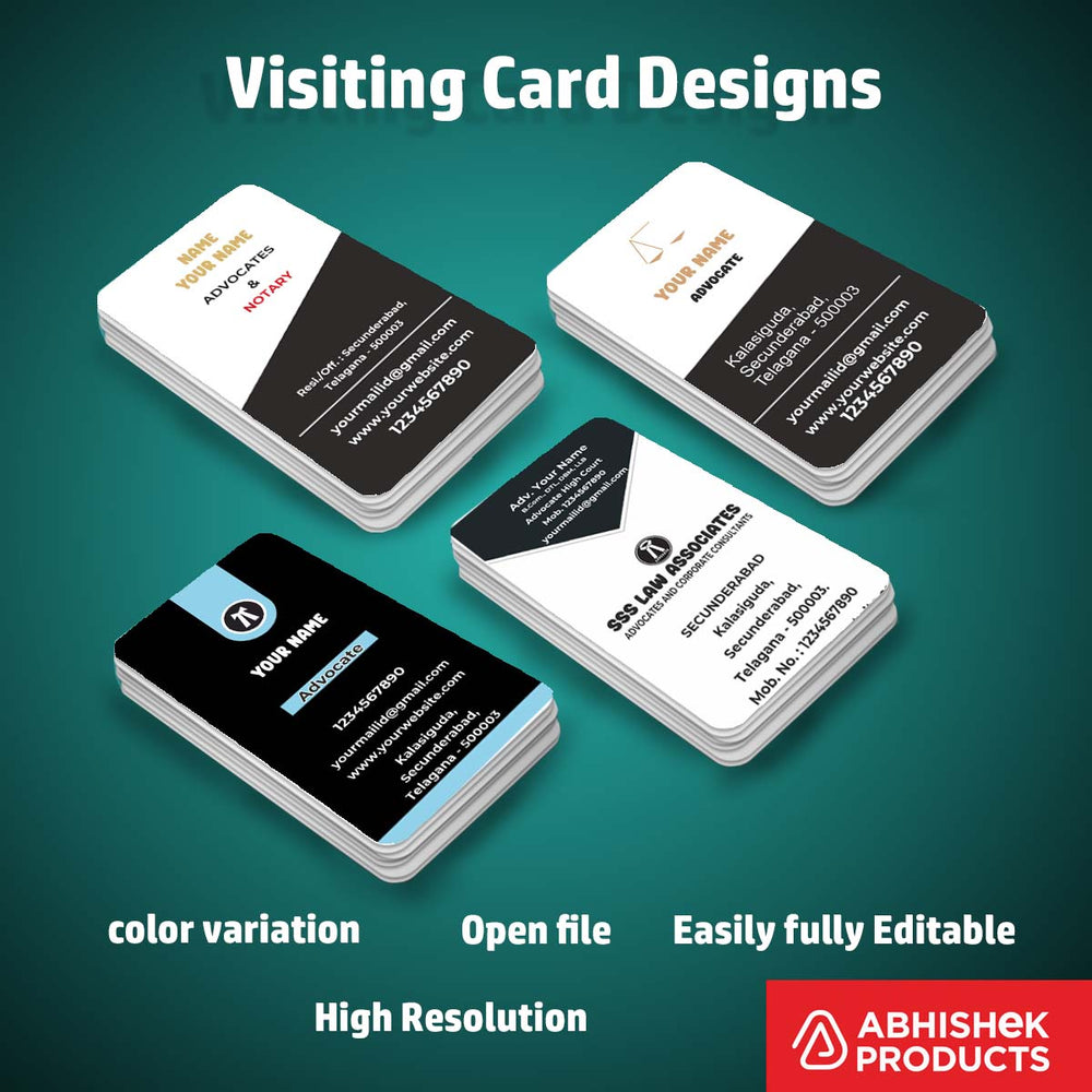 Visiting Card Design Files For Advocate, Beauty Parlour, Bank Finance, Automobiles, Astrology, Agro (5)