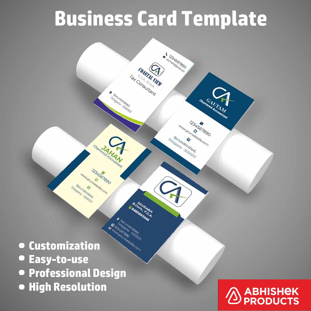 Visiting Card Design Files For Beauty Parlour, Catering, CA, Yoga, Dance Class, Music Class, Singing Class, Guitar Class, Computer Class, Arts (15)