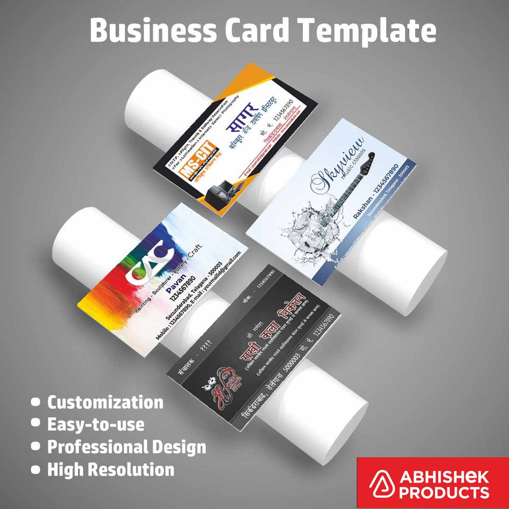 Visiting Card Design Files For Beauty Parlour, Catering, CA, Yoga, Dance Class, Music Class, Singing Class, Guitar Class, Computer Class, Arts (24)