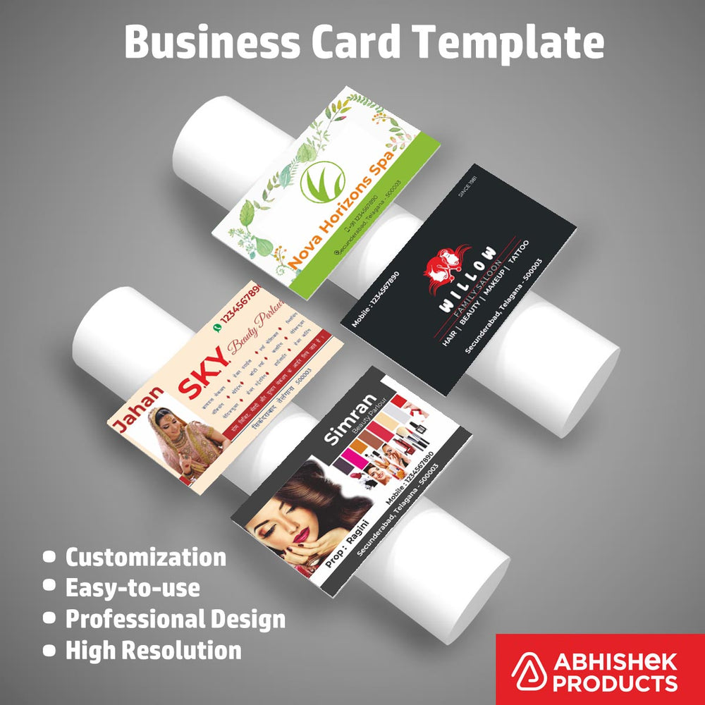 Visiting Card Design Files For Beauty Parlour, Catering, CA, Yoga, Dance Class, Music Class, Singing Class, Guitar Class, Computer Class, Arts (6)