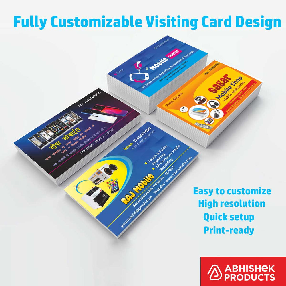 Visiting Card Design Files For Photo & Video, Plantaion & Nusery, Mobiles, Water Purifier, Mineral Water, Diamond, Jewellery, Gem Stone, Jeweller (13)