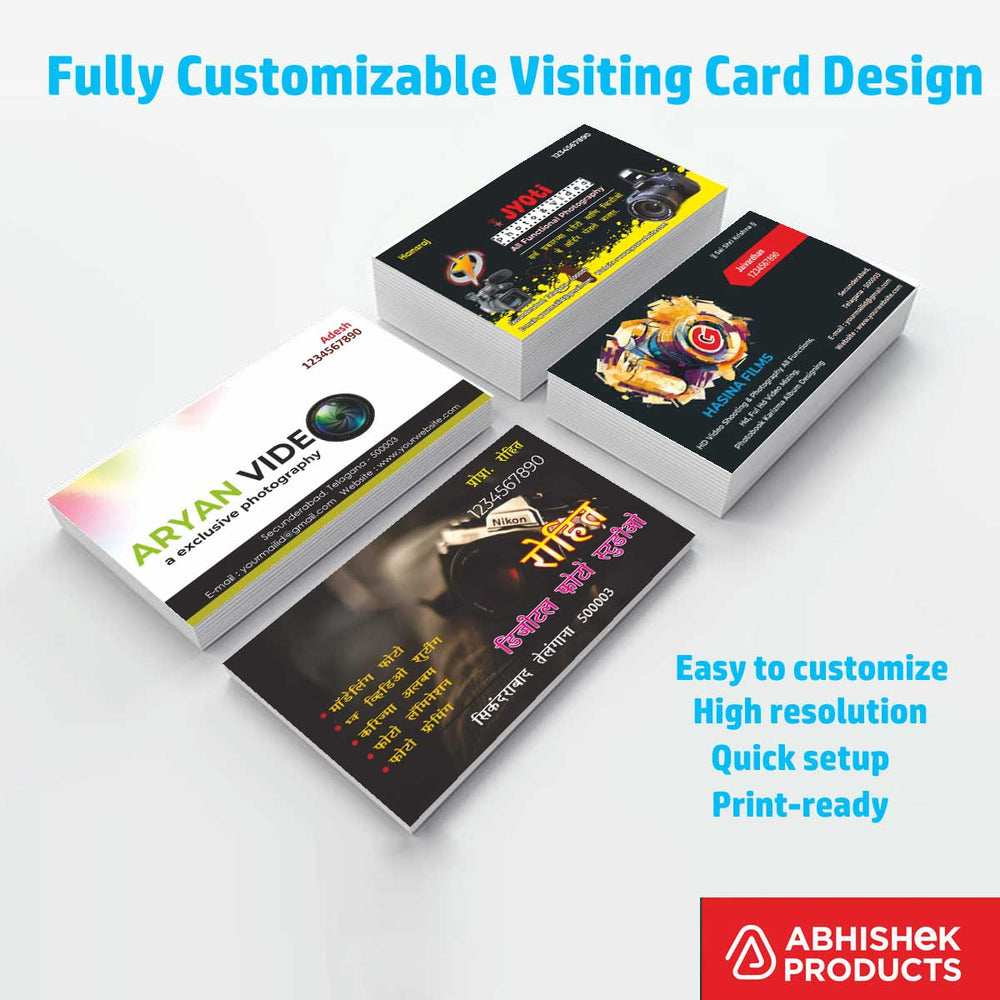 Visiting Card Design Files For Photo & Video, Plantaion & Nusery, Mobiles, Water Purifier, Mineral Water, Diamond, Jewellery, Gem Stone, Jeweller (18)