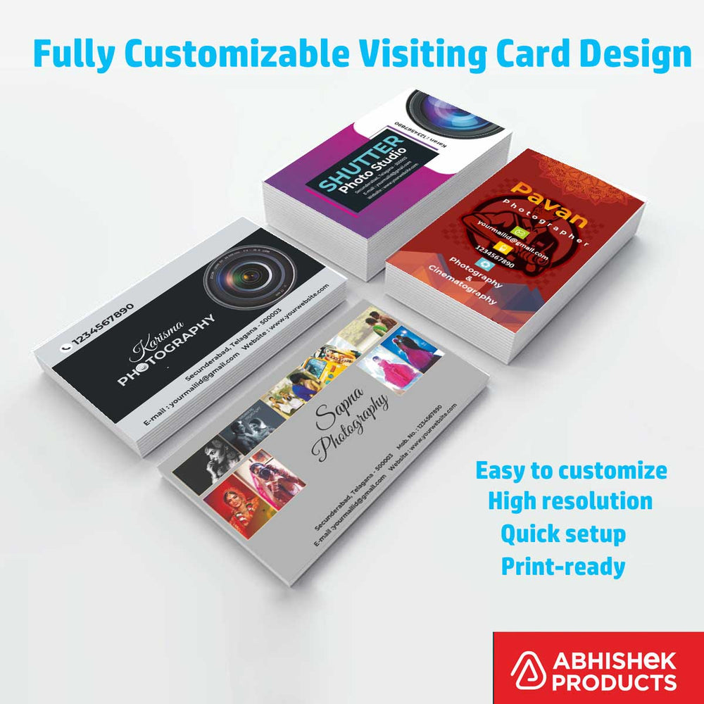 Visiting Card Design Files For Photo & Video, Plantaion & Nusery, Mobiles, Water Purifier, Mineral Water, Diamond, Jewellery, Gem Stone, Jeweller (19)