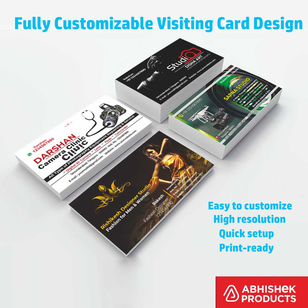 Visiting Card Design Files For Photo & Video, Plantaion & Nusery, Mobiles, Water Purifier, Mineral Water, Diamond, Jewellery, Gem Stone, Jeweller (22)