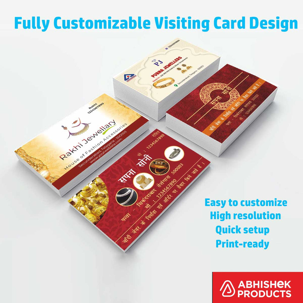 Visiting Card Design Files For Photo & Video, Plantaion & Nusery, Mobiles, Water Purifier, Mineral Water, Diamond, Jewellery, Gem Stone, Jeweller (3)