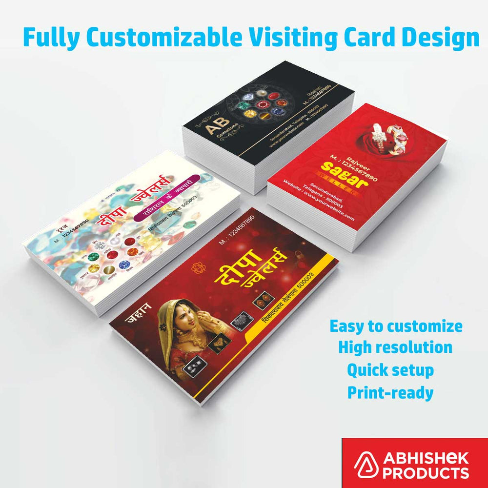 Visiting Card Design Files For Photo & Video, Plantaion & Nusery, Mobiles, Water Purifier, Mineral Water, Diamond, Jewellery, Gem Stone, Jeweller (4)